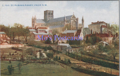 Hertfordshire Postcard - St Albans Abbey From North West   SW14383