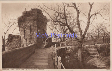 Cheshire Postcard - Chester City Walls and Water Tower  SW14384