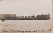 Load image into Gallery viewer, Naval Shipping Postcard - Launch of H.M.S. Saracen in 1908 - SW16727
