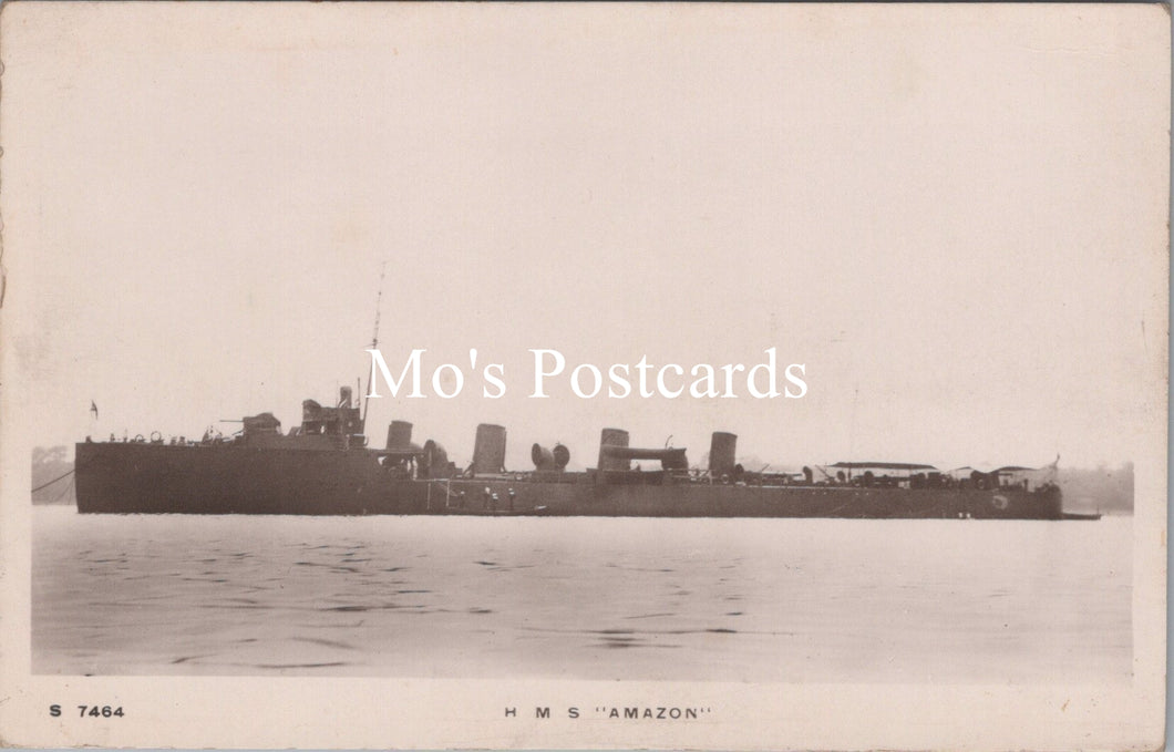 Naval Shipping Postcard - H.M.S. 