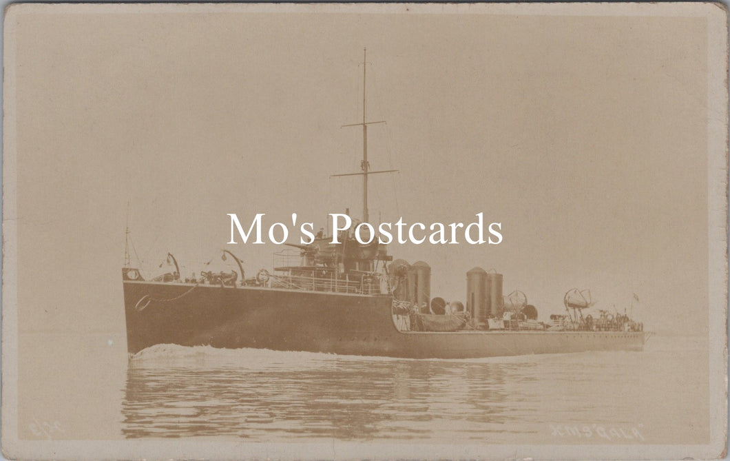 Naval Shipping Postcard - H.M.S. 