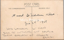 Load image into Gallery viewer, Vintage postcard with handwritten text  
