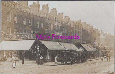 London Postcard - Hampstead Road, Coleing & Son The Cash Drapers SW14654