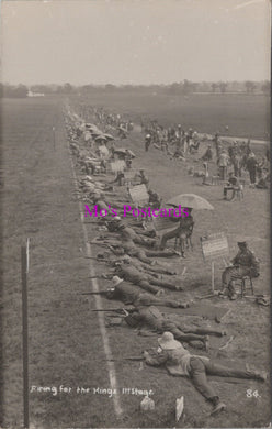 Military Postcard - Bisley Ranges, Firing For The Kings 1st Stage SW14586