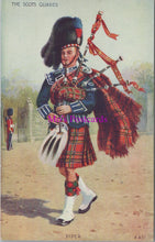 Load image into Gallery viewer, Military Postcard - The Scots Guards Piper   SW14617
