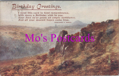 Greetings Postcard - Birthday Poem, Constance.A.Dubois  SW14580