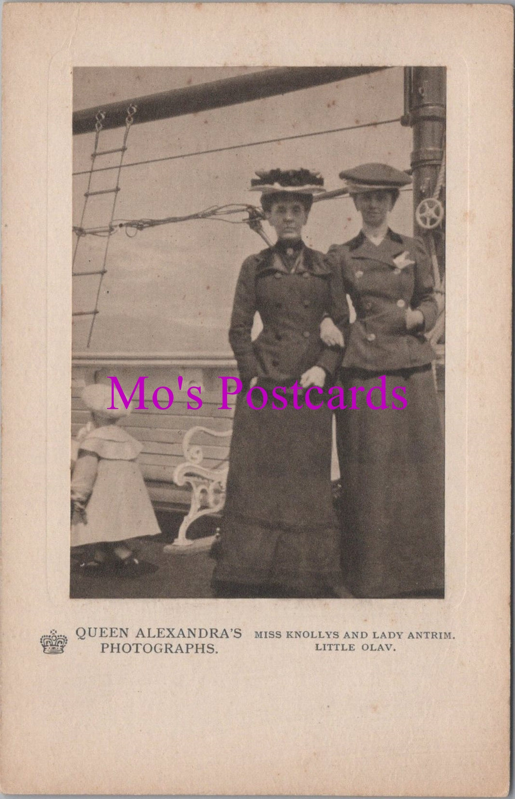 Royalty Postcard - Miss Knollys and Lady Antrim, Little Olav  SW14584