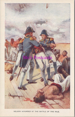 Naval History Postcard - Nelson Wounded at The Battle of The Nile  SW15570