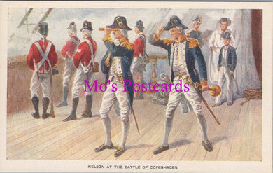 Naval History Postcard - Nelson at The Battle of Copenhagen  SW15571