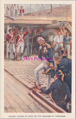 Naval History Postcard - Nelson Coming on Deck  SW15574