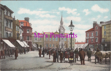 Buckinghamshire Postcard - Market Square, Aylesbury    SW15601