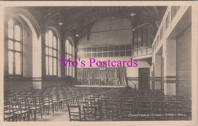 Bedfordshire Postcard - Dunstable School, Speech Hall  SW15976