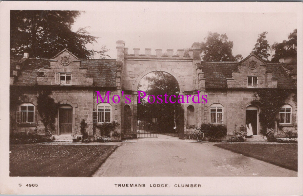 Nottinghamshire Postcard - Truemans Lodge, Clumber   SW15132