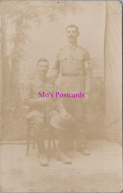 Military Postcard - Portrait of Two British Soldiers SW15129