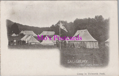 Military Postcard - Camp in Tidworth Park, Salisbury   SW15137