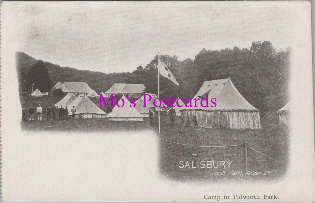 Military Postcard - Camp in Tidworth Park, Salisbury   SW15137