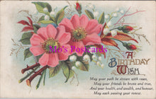 Load image into Gallery viewer, Greetings Postcard - A Birthday Wish, Flowers   SW15981
