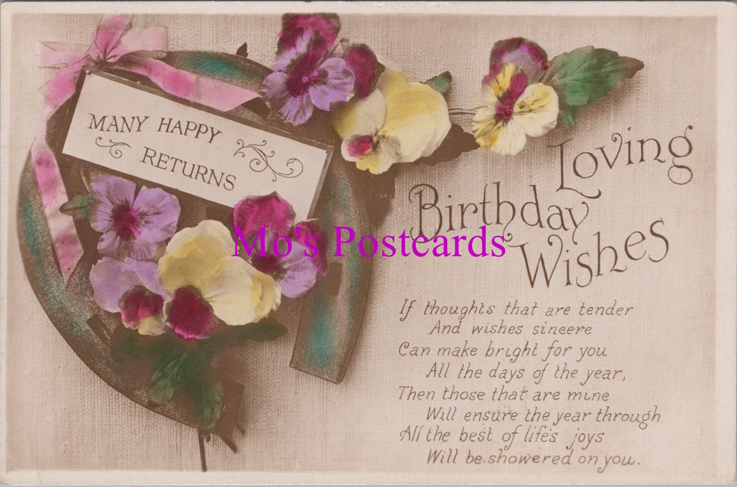 Greetings Postcard - Loving Birthday Wishes  SW15986