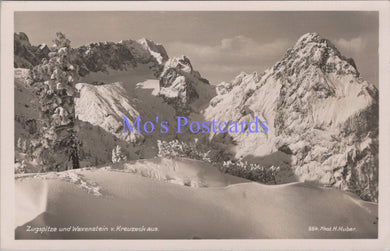 Germany Postcard - Zugspitze Und Waxenstein v Kreuzeck Aus  DC1720