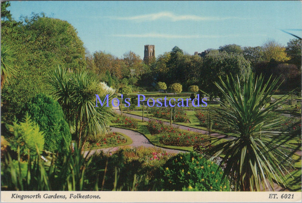 Kent Postcard - Folkestone, Kingsnorth Gardens   SW13836