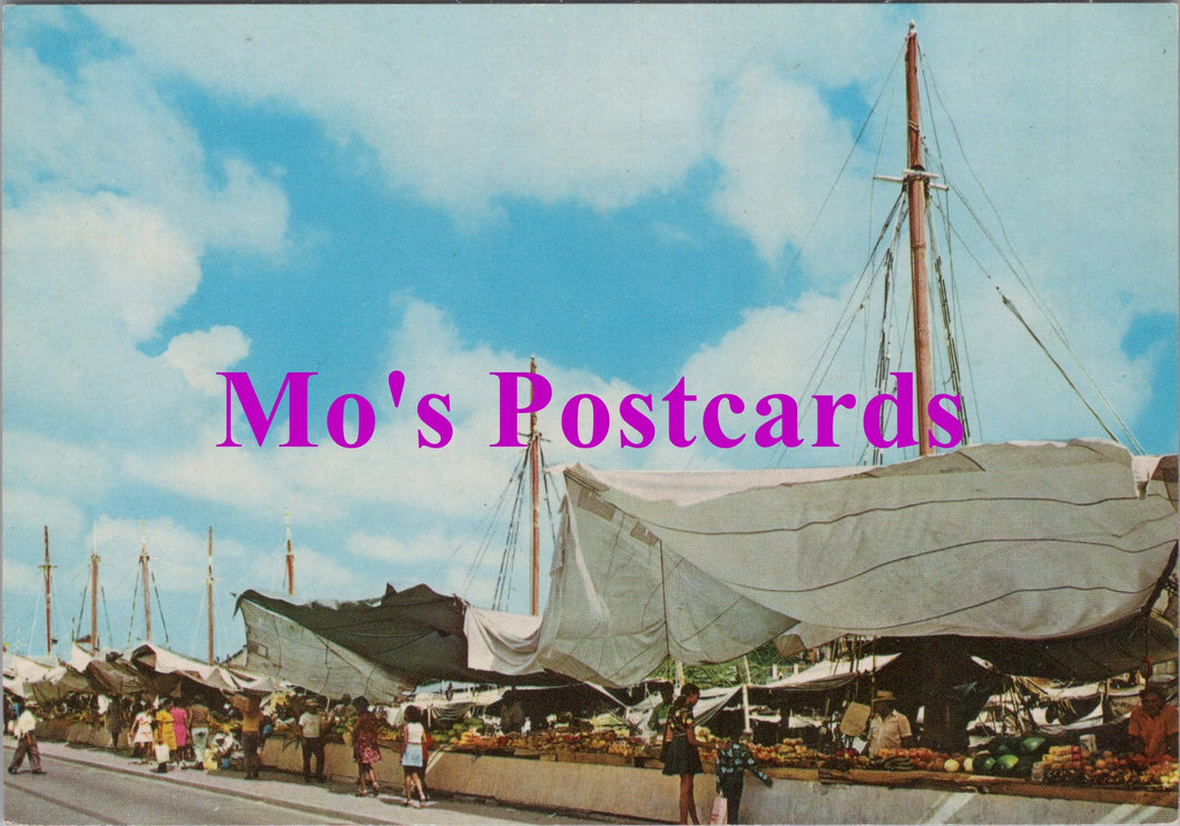 Curacao Postcard - Floating Market Willemstad, Netherlands Antilles   SW14949