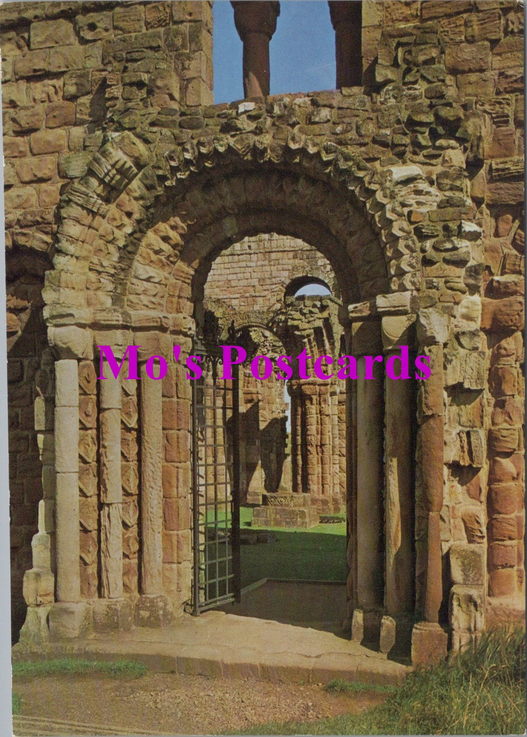 Northumberland Postcard - Lindisfarne Priory, West Doorway  SW14954