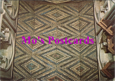 Cambridgeshire Postcard - Peterborough Cathedral, Wooden Nave Ceiling c1220 -  SW1503