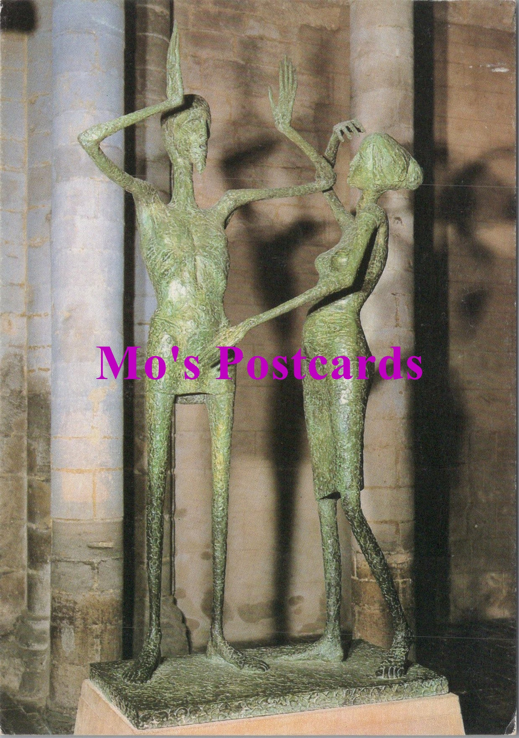 Cambridgeshire Postcard - Ely Cathedral. Sculpture by David Wynne  SW15032