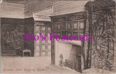 Derbyshire Postcard - Haddon Hall Drawing Room  SW15384