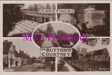 Berkshire Postcard - Greetings From Sutton Courtney   SW15417