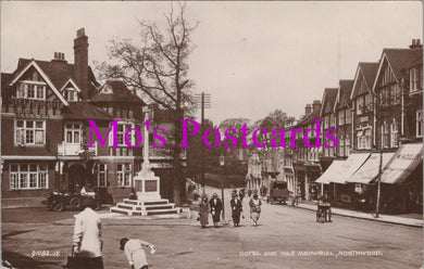 London Postcard - Northwood, Hotel and War Memorial  SW15327