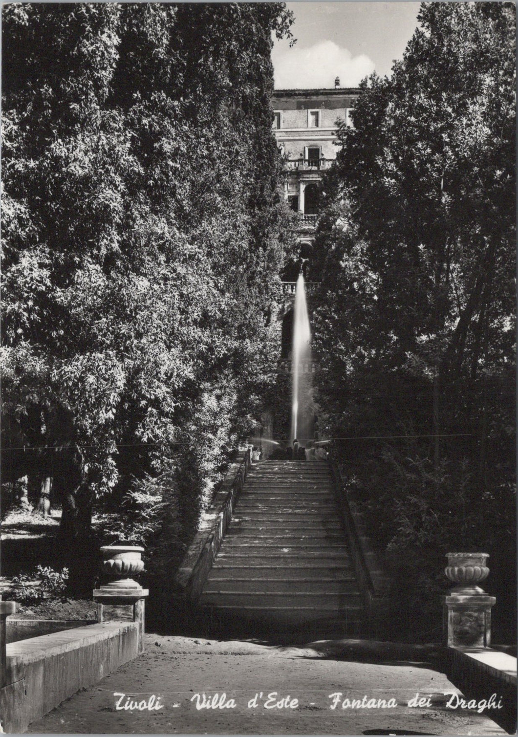 Italy Postcard - Tivoli, Villa D'Este, The Dragons Fountain  SW15955