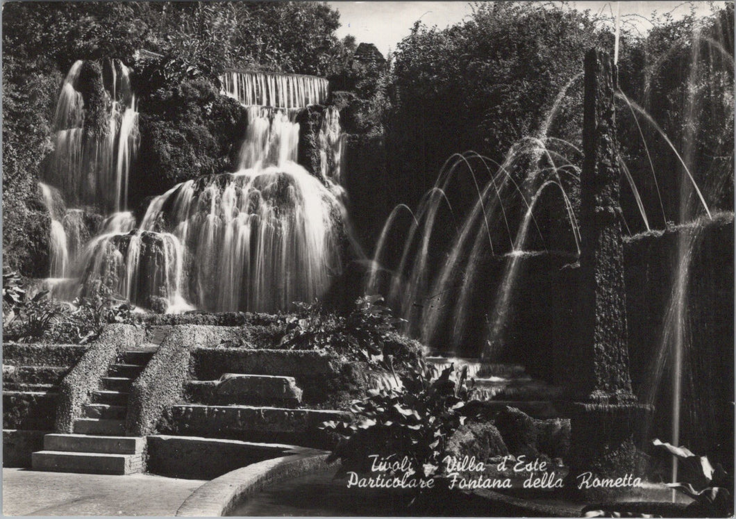 Italy Postcard - Tivoli, Villa D'Este, Detail of The Rometta's Fountain  SW15960