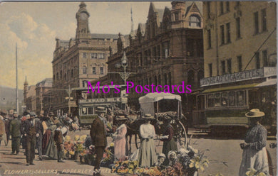 South Africa Postcard - Flowers Sellers, Adderley Street, Cape Town  SW14172