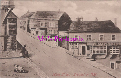 Sussex Postcard - Arundel High Street in 1828 - SW14197