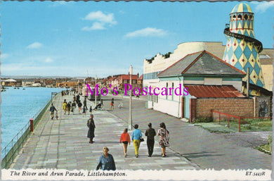 Sussex Postcard - Littlehampton, The River and Arun Parade  SW14198