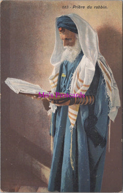 Religion Postcard - Priere Du Rabbin  SW14209