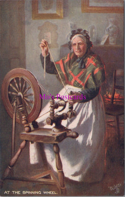 Isle of Man Postcard - At The Spinning Wheel   SW14232