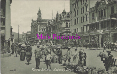South Africa Postcard - Flower Sellers, Adderley Street, Cape Town  SW14235