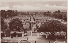 Load image into Gallery viewer, Vintage black and white photograph of a park with pathways and trees, labeled &#39;Beach House Park, Worthing&#39;.
