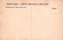 Load image into Gallery viewer, Vintage-style postcard back with text for Great Britain &amp; Ireland, featuring a stamp area.
