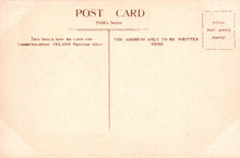 Load image into Gallery viewer, Vintage postcard with text and design elements on a beige background
