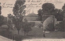 Load image into Gallery viewer, Vintage postcard of Canterbury city walls and Dug John Monument with handwritten text.
