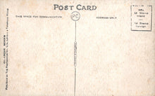 Load image into Gallery viewer, Vintage postcard with typewritten text and airmail stamp placeholder
