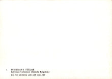 Load image into Gallery viewer, Museum Postcard - Funerary Stelae, Egyptian Collection VT582
