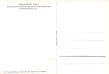 Load image into Gallery viewer, Switzerland Postcard - Abbey of St. Gall Cathedral, St Gallen  VT591
