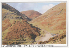 Load image into Gallery viewer, Shropshire Postcard - Carding Mill Valley, Church Stretton VT597

