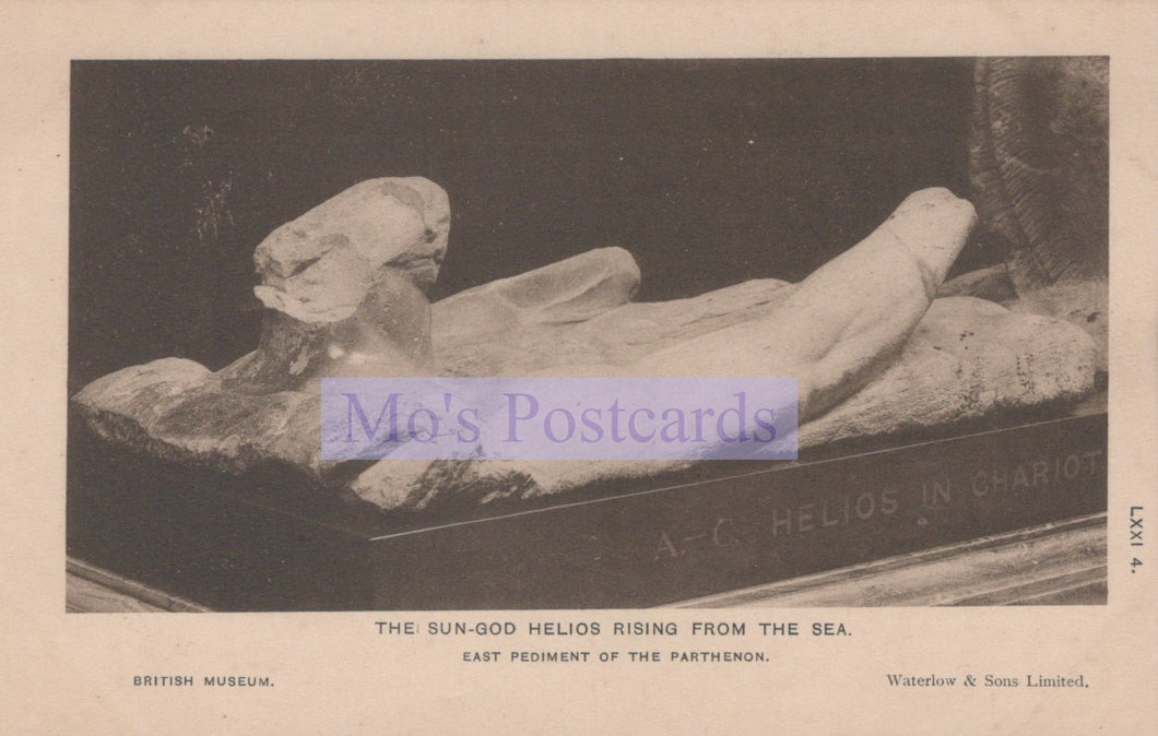 British Museum Postcard - The Parthenon, The Sun-God Helios   SW20093