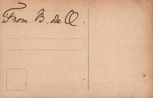 Load image into Gallery viewer, Vintage-style postcard with &#39;From B. de Q.&#39; text on a beige background
