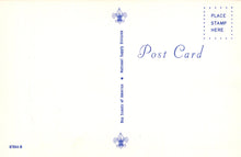 Load image into Gallery viewer, Blank postcard with Boy Scouts of America logo and text on a white background
